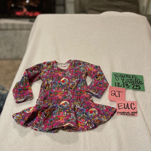 Other - Colorful Long long sleeve Handmade Disney Tunic Top for Toddler girls 2T